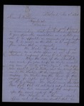 1861-11-02 John W. Meringer recommends George W. Martin for promotion to captain by John W. Meringer
