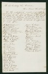 Undated - James Sawyer and others request appointment of Andrew B. Spurling as Captain of the Hancock & Washington Company of Cavalry by James Sawyer