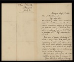 1861-07-07 Charles Crosby requests permission to raise a company for the 7th or 8th Regiment by Charles Crosby