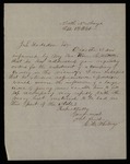 1861-09-13 E.H. Whitney recommends his brother Warren L. Whitney for recruiting position by E. H. Whitney