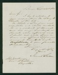 1861-09-14 Isaiah Stetson writes Governor Washburn to recommend Sydney W. Thaxter by Isaiah Stetson