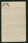 1861-09-30  Alden Chase recommends D. Porter Stowell of Canton for Lieutenant Colonel