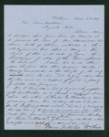 1861-10-02  William Chase asks for an honorable discharge for Charles Hamilton
