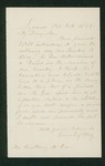 1861-10-04 Greenlief Wing requests a position for his son Preston "better than that of a private" by Greenlief Wing