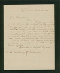 1861-10-04  Elijah Wyman recommends Julius M. Leuzarder for lieutenant