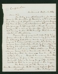1861-10-08 M.S. Hagar reports on Dr. Colby to Governor Washburn by M. S. Hagar