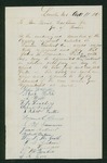 1861-10-11  Members of the Lincoln-Penobscot Company request appointment of Julius M. Leuzander as lieutenant