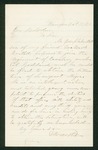 1861-10-12 D. Worcester recommends Joseph Bartlett for sergeant major by D. Worcester