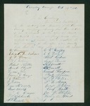 1861-10-14  Members of the Aroostook Cavalry Company request that Osco A. Ellis not be commissioned as Lieutenant