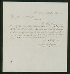 1861-10-21 Louis Cowan informs General Hodsdon that the cavalry will arrive in Augusta by train the following day by Louis O. Cowan
