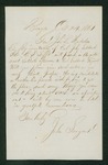 1861-10-24 John Sargent requests that Reverend B. Tefft be given the chaplaincy by John Sargent