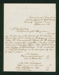 1861-10-24  William Cummings reports the election of officers for York County Company of the cavalry