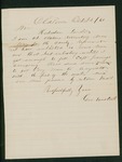 1861-10-24 George Weston writes that he has enlisted 10 more men for Captain Jennings' Company by George Weston