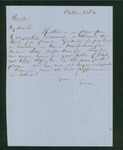 1861-10-30  G.P. Sewall recommends George Weston for lieutenant