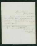 1862-01-30  Captain C.H. Smith forwards a list of deaths, desertions, and discharges from Company D
