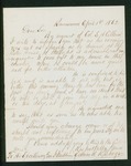 1862-04-01  Edward R. Singer writes Governor Washburn about the health of Colonel S.H. Allen