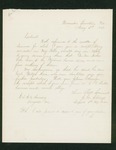 1862-05-03  Lieutenant Stevens writes Colonel Harding about harnesses