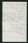 1862-05-30  R. Beeching requests an enlistment certificate for D.K. Lovell of Company F