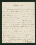 1862-07-28   John H. Rice recommends Levi C. Flint for Lieutenant