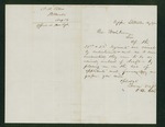 1862-08-13   O.A. Ellis applies for an officer's position in the 21st or 22nd Maine Regiment
