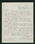 1862-10-18  Colonel Allen informs Governor Washburn of the selection of Reverend A.K.P. Small as chaplain