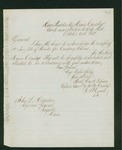 1862-10-20  Captain Black Hawk Putnam acknowledges receipt of company returns