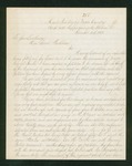 1862-11-16  Lieutenant Colonel Douty petitions that the regiment join General Banks' command