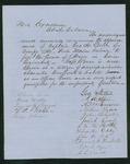 1863 (circa) - Members of Company M recommend appointment of Captain George M. Brown as Major
