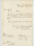 1863-02-14 Special Order 6 regarding honorable discharge of Captain Lorenzo Hinckley of Company F by War Department