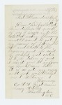 1863-04-023  William Harmon, Company A, asks for his name to be removed from the rolls so he can get his money