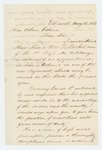 1863-05-16 Mr. Drinkwater recommends Lieutenant William Parker for Lieutenant Colonel in a new regiment by Mr. Drinkwater