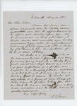 1863-05-16  N.K. Sawyer recommends William T. Parker for Lieutenant Colonel