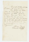 1864-03-17  Daniel Kelly recommends John Presley for promotion
