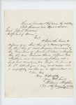 1864-04-04 Colonel Chaplin requests appointment of another assistant surgeon by Daniel Chaplin