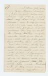 1864-07-18 Amanda Tirrill asks about her son Charles, who was taken prisoner while on picket duty by Amana Tirrill