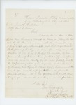 1864-08-11  Colonel Chaplin recommends Major Russell B. Shepherd for position as Colonel