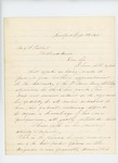 1864-09-19 Major George Sabine writes G.F. Talbot regarding efforts to block his brother Thomas' appointment as Lieutenant Colonel by George W. Sabine