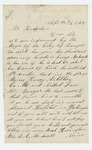 1864-09-26 Mrs. S.A. McDowell inquires if her husband George J. McDowell is dead by S. A. McDowell