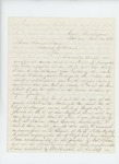 1864-10-24 Lieutenant George J. Brewer describes his wounding June 18 and requests promotion to captain by George J. Brewer