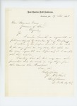 1864-11-19 Lieutenant George J. Brown forwards a petition from members of his company by George J. Brown