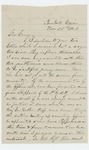 1864-11-25 Lewis Wadsworth, Jr. writes Governor Cony regarding concerns about Colonel Shepherd's Copperhead sympathies by Lewis L. Wadsworth