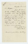 1865-02-06  Baker T. Weeks inquires if Joel A. Dorr of Company M is on the payrolls