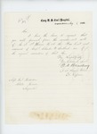 1865-08-02 Surgeon O.N. Bradbury requests muster out roll of Company I, and the descriptive list and accounts of Captain Charles W. Southard by O. N. Bradbury