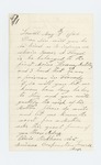 1866-05-07 Olivia Pinkham inquires about when her son James S. Floyd will be released from prison in Florida by Olivia Pinkham