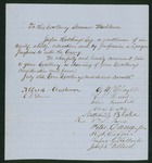 1862-07 Alfred Cushman and others recommend Jasper Hutchings for a position in the Army by Alfred Cushman