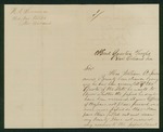 Undated - William A. Severance inquires if his bounty papers were received by William A. Severance