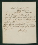 1862-05-28 William Cary recommends Frank G. Flagg for the 16th Regiment by William Cary