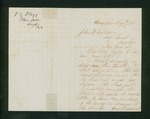 1862-08-01 Frank S. Flagg writes Adjutant Hodsdon about a position in the 18th Regiment by Frank G. Flagg