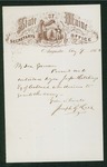 1862-08-09  Joseph B. Hall, Maine Secretary of State, recommends Jasper Hutchings to Governor Washburn