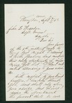 1862-09-09 Frank G. Flagg informs Adjutant General Hodsdon that he has enlisted according to his advice by Frank G. Flagg
